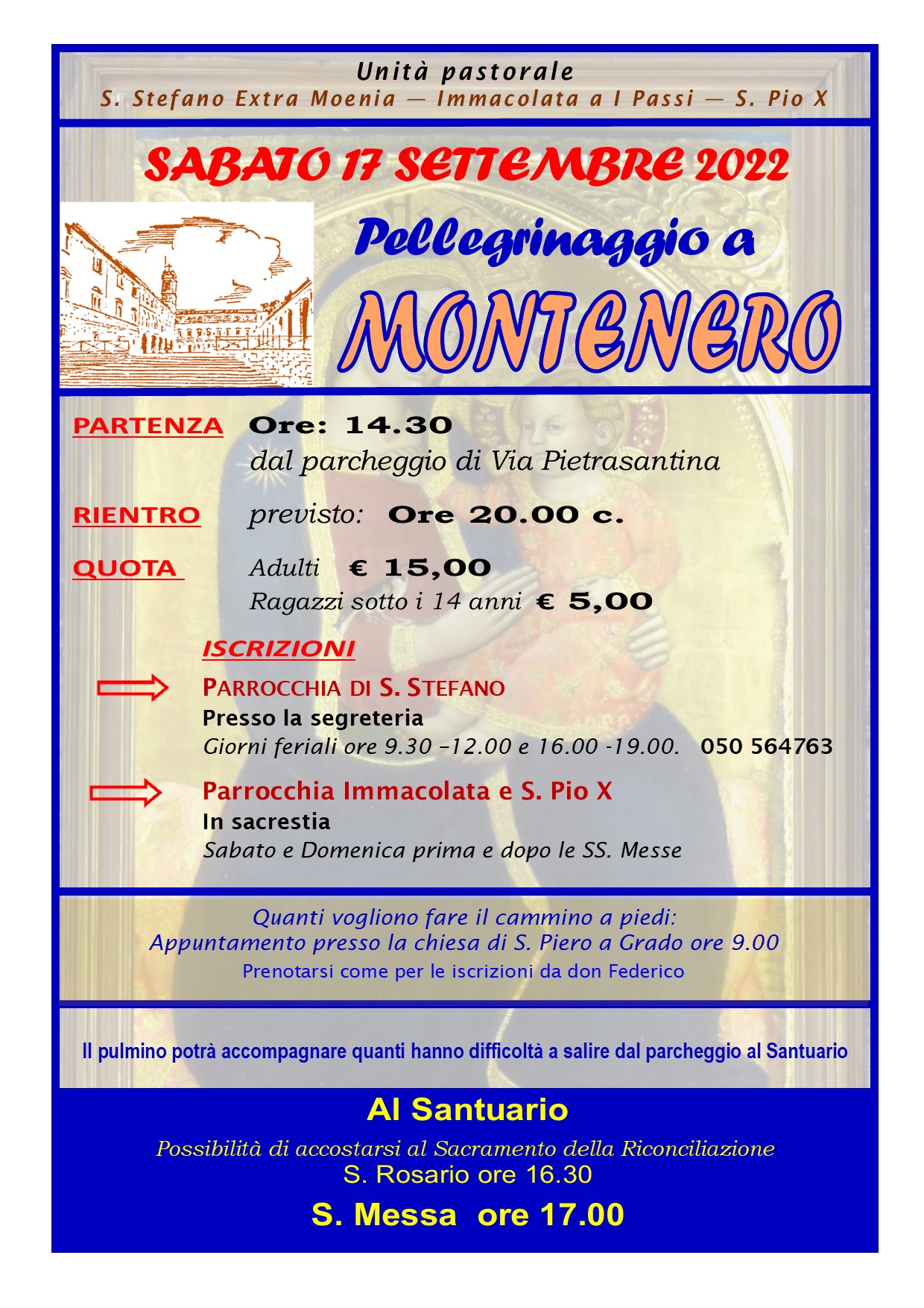 Pellegrinaggio a Montenero 2022