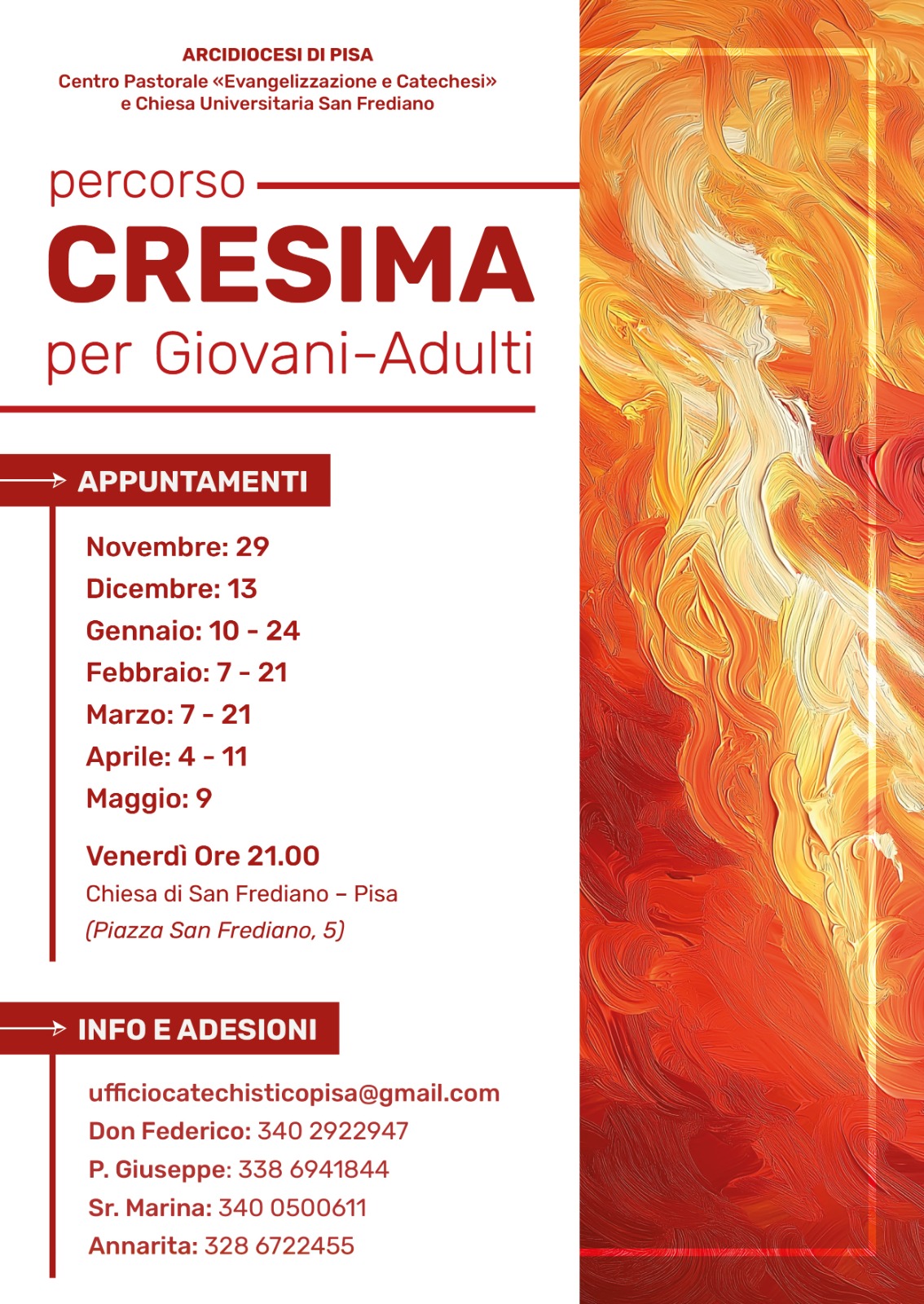 Preparazione alla Cresima dei Giovani e degli Adulti 2024