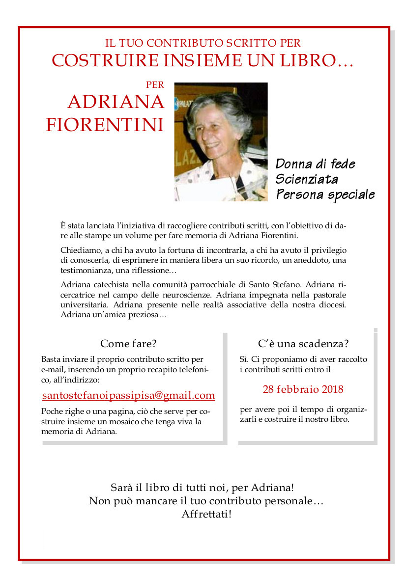 Testimonianze per Adriana Fiorentini