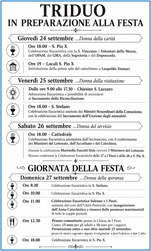 FESTA IN ONORE DELLA MADONNA 2026