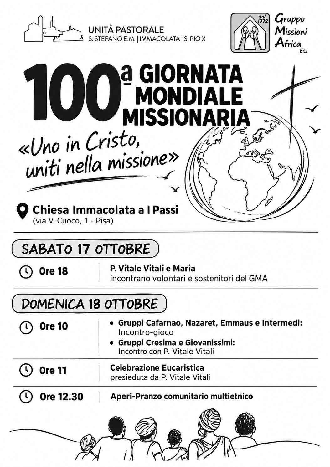100ª Giornata Missionaria Mondiale: «Uno in Cristo, uniti nella missione»